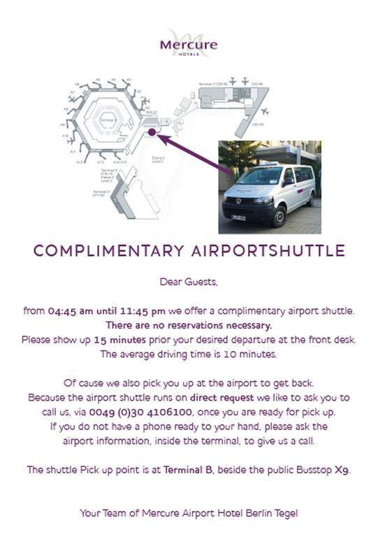 Mercure Airport Hotel Berlin Tegel Екстер'єр фото